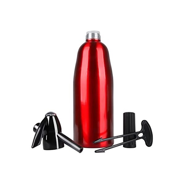 Siphon à soda 1 litre en aluminium, machine à soda domestique, machine à eau pétillante, siphon à eau de Seltz, utilisez des 