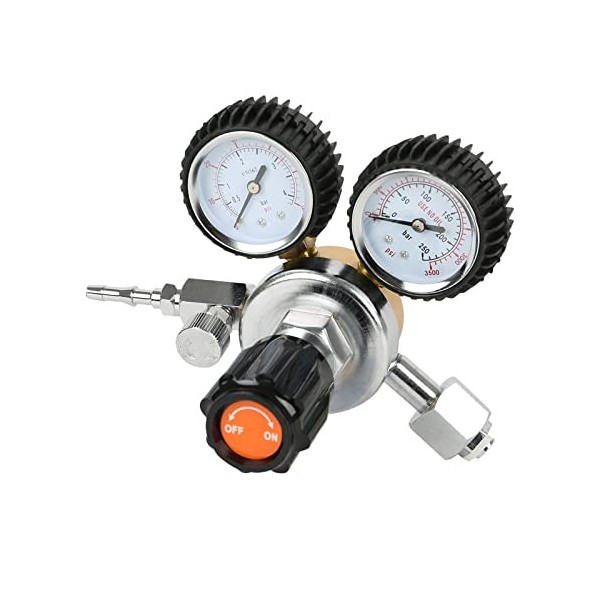 Réducteur de pression CO2, régulateur de pression double manomètre W21.8 R134A A/C pour brassage de bière, tireuse à bière