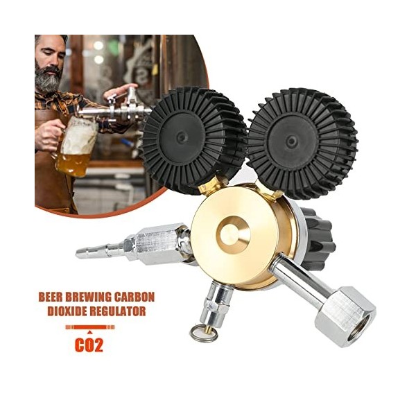 Réducteur de pression CO2, régulateur de pression double manomètre W21.8 R134A A/C pour brassage de bière, tireuse à bière