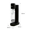 Sodapop Cooper Machine à gazéifier avec 1 bouteille en PET Noir Hauteur 44,8 cm