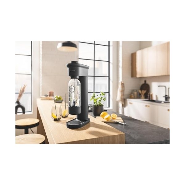 GROHE Blue Fizz Machine à Eau Gazeuse Niveau de CO₂ préréglé, Gazéification en une seule pression et Fixation Facile , Buse 