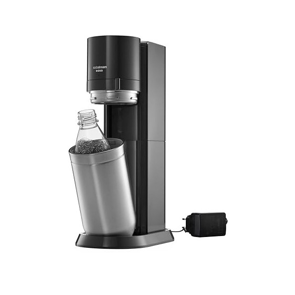 SodaStream E-Duo Machine à gazéifier avec Cylindre de CO2, Pack Standard 1 x Verre 1 l + 1 x KSTFL 1L, DWS 