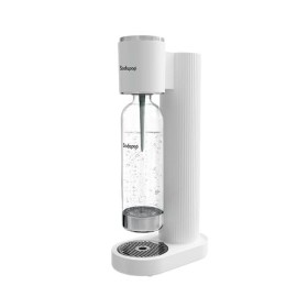 Sodapop Machine à gazéifier Cooper blanche avec 1 bouteille en PET, élégante et peu encombrante, hauteur 44,9 cm