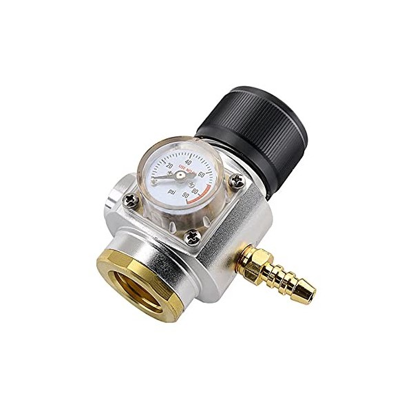 Namvo Chargeur de fût de CO2 en acier inoxydable - Mini régulateur de gaz - Régulateur de CO2 pour machine à soda, eau pétill