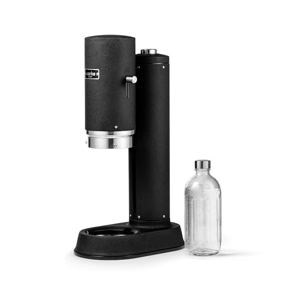 Aarke Carbonator Pro, Machine à Soda avec Bouteille en Verre, Finition Noir mat