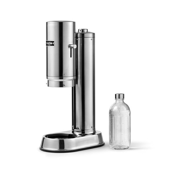 Aarke Carbonator Pro, Machine à Soda avec Bouteille en Verre, Finition Noir mat