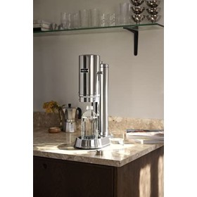 Aarke Carbonator Pro, Machine à Soda avec Bouteille en Verre, Finition Noir mat & Bouteille en Verre pour Machine à Soda Carb