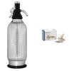 iSi 1060 Sodamaker Classic, 1.0 L, boisson gazeuse pour eau, machine à soda, accessoires de bar en look vintage 106001 Acier 