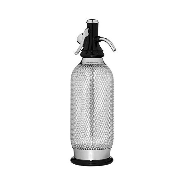 iSi 1060 Sodamaker Classic, 1.0 L, boisson gazeuse pour eau, machine à soda, accessoires de bar en look vintage 106001 Acier 