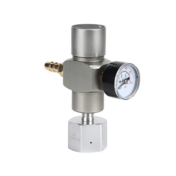 TOPINCN Régulateur de Gaz Jauge de Pression Sangle de Décompression Tr21.4 Régulateur Mini Adaptateur pour Régulateur de Gaz 