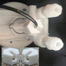 ULEIVA Lot de 2 écrous de rechange blancs pour tuyau de CO2 compatibles avec SodaStream Crystal 1.0, 2.0, Source, Easy, Cool