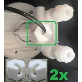 ULEIVA Lot de 2 écrous de rechange blancs pour tuyau de CO2 compatibles avec SodaStream Crystal 1.0, 2.0, Source, Easy, Cool