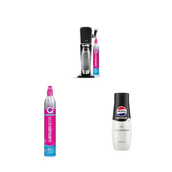 Art noire + Cylindre CQC rose + Pepsi sans sucres