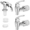 Lot de 2 robinets de boisson, en acier inoxydable, robinet de rechange, robinet de rechange, pour vin, bière, jus, boissons f
