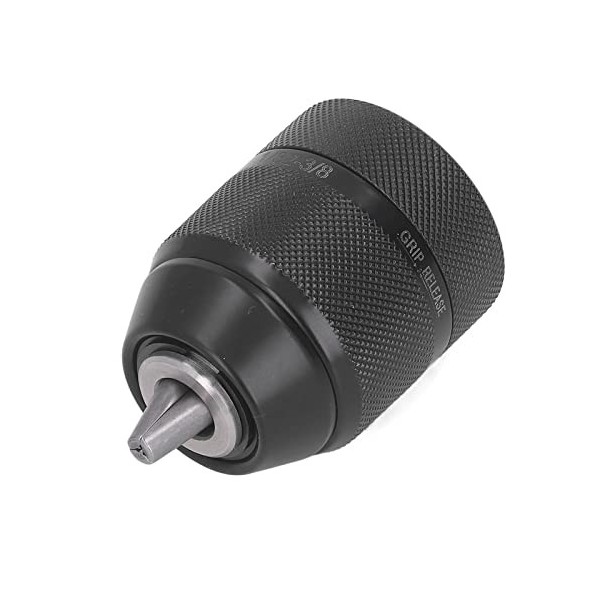 Mandrin de Perçage 3/8-24UNF, Mandrin sans clé 3/8-24UNF, capacité de Serrage de 0,8 à 10 Mm, Mandrin de Perçage à Serrage Au
