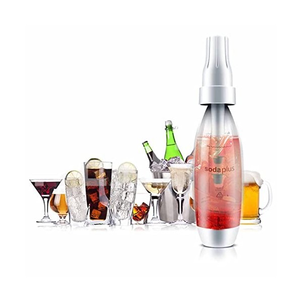 Machine à Soda Portable, Machine à Eau Gazeuse, Machine à Soda, Poignée, Machine à Soda à Bulles, Distributeur de Bouteilles 