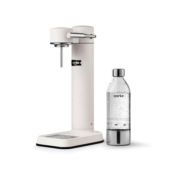 Aarke Carbonator 3, Machine à Soda avec Bouteille deau, Finition Blanc mat