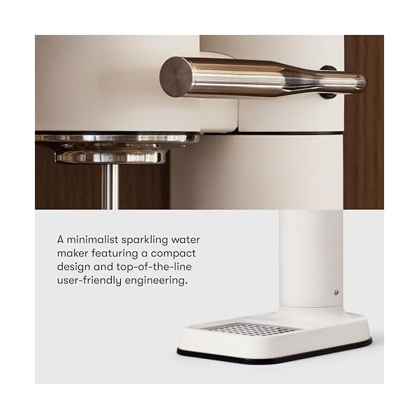 Aarke Carbonator 3, Machine à Soda avec Bouteille deau, Finition Blanc mat