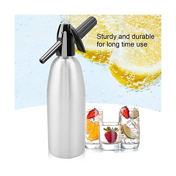 Machine à Soda, Siphon à Soda, Aluminium, Bouteille Deau Gazeuse, Avec Régulateur De Pression, Attrayant à la Mode, Capacité