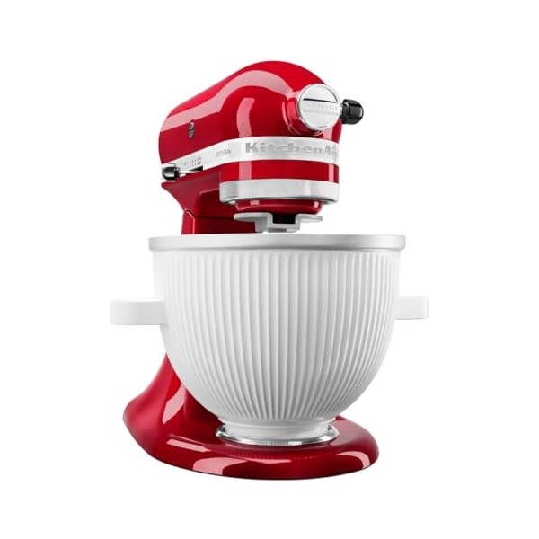 KitchenAid Accessoire Sorbetière - 5KSMICM - Machine à Glace pour Robot Pâtissier Kitchenaid