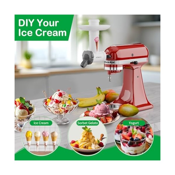 OTOmitra Accessoire pour machine à glaçons pour mixeur sur socle KitchenAid, laccessoire pour machine à glaçons aux fruits e