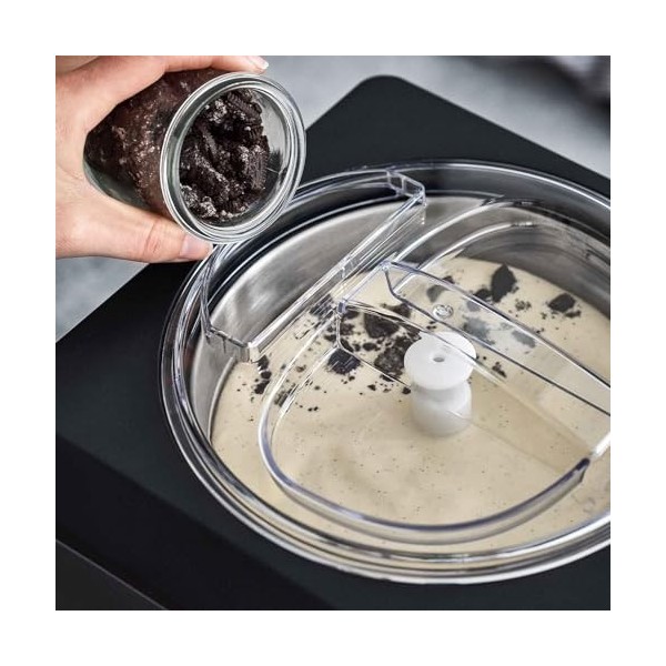 SPRINGLANE sorbetière & yaourtière Erika 2,5 L avec compresseur auto-refroidissant 250 W, sorbetière en acier inoxydable Noi