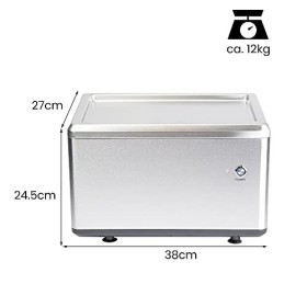 Ultratec sorbetière à rolls, prépare de délicieuses glaces pour des ice cream rolls en seulement 3 minutes fonctionnement par