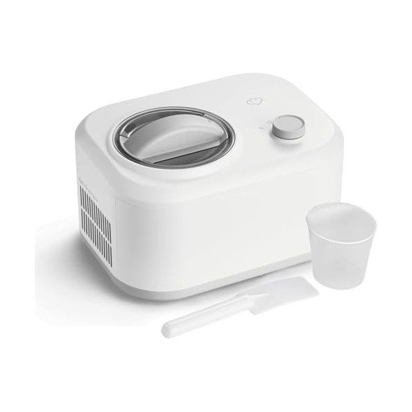 SPRINGLANE Sorbetière Eni 1 L avec compresseur auto-refroidissant 100 W Blanc, Sorbetière 