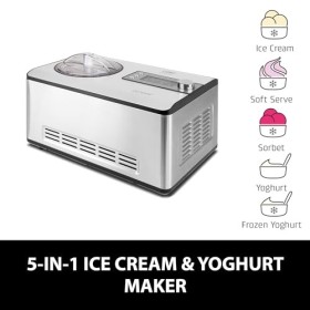 CASO Ice Creamer - sorbetière & yaourtière 2 en 1 avec technique à compresseur, pas de pré-réfrigération nécessaire, produit 