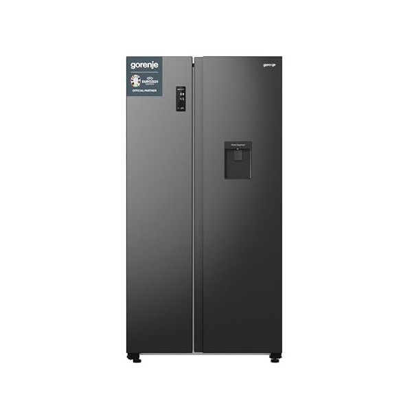 Gorenje NRR9185EABXLWD Side-by-Side Kombination, 91,5 cm breit, 547l L NoFrost Plus, ZeroZone, Twist ice maker, Wasserspender