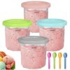 flavour pods Lot de 4 récipients de rangement pour crème glacée Ninja Creami Pint NC301 NC300 nc300eu NC299AMZ série ninja Ac