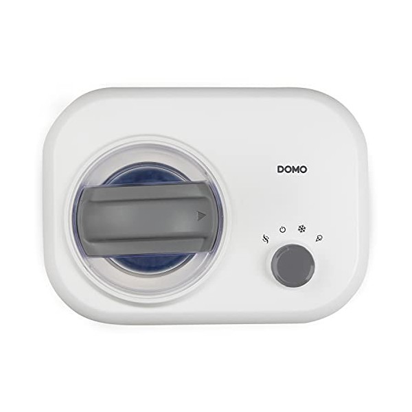 Domo DO9243I Sorbetière avec compresseur, Plastique, Blanc