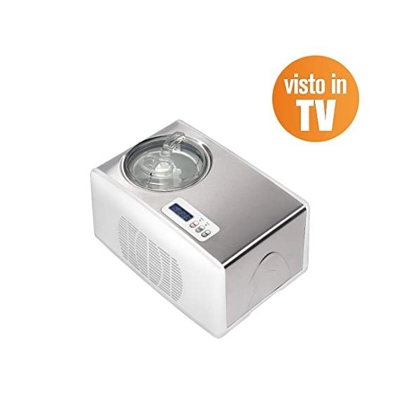 Melchioni Family | Machine à Glacée FROSTY, Sorbetière Turbine a Glace Automatique, en 60 Minutes, Refroidissement Automatiqu