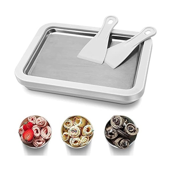 Bac à glaces / Machine à crème glacée roulée amusante pour la famille