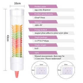 BAOSHISHAN Distributeur de cônes dœufs pour machine à crème glacée - Support de cône - Distributeur croustillant - Machine à