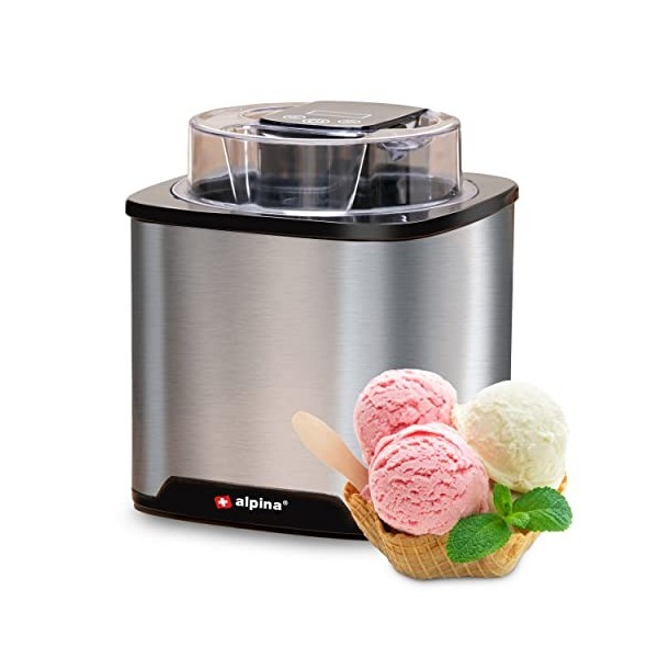 alpina Sorbetiere - Machine a Glace - Turbine a Glace pour Sorbetières, Glace Italienne et Yaourt Glacé - Sorbetiere Turbine