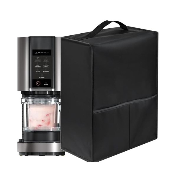 Couvercle résistant à la chaleur, imperméable et anti-poussière pour sorbetière et machine à dessert Ninja Creami NC300EU, Ni