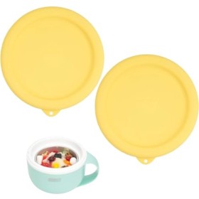 Lot de 2 couvercles de rangement en silicone pour machine à crème glacée bol non inclus , couvercles de rangement en silicon