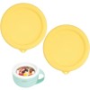 Lot de 2 couvercles de rangement en silicone pour machine à crème glacée bol non inclus , couvercles de rangement en silicon