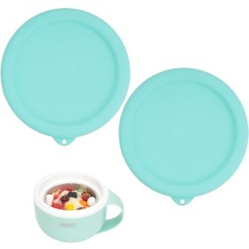 Lot de 2 couvercles de rechange en silicone pour machine à crème glacée Dash My Mug bol non inclus - Couvercle de rangement