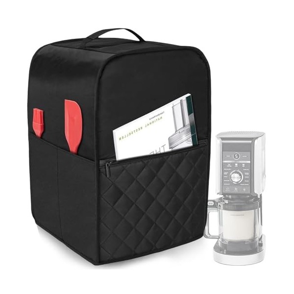 Couvercle de sorbetière - 28 x 27,5 x 43 cm - Pour machine à boissons glacées - Protection contre la poussière - Compatible a