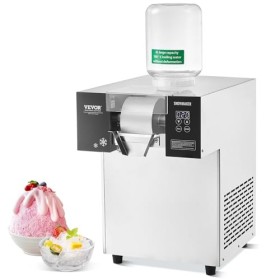 VEVOR Machine à Glace Râpée de Neige Commerciale, Machine à Râper la Glace 180 kg/24H, en Inox, Système de Refroidissement pa