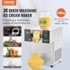 VEVOR Machine à Glace Râpée de Neige Commerciale, Machine à Râper la Glace 180 kg/24H, en Inox, Système de Refroidissement pa