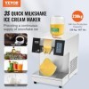 VEVOR Machine à Glace Râpée de Neige Commerciale, Machine à Râper la Glace 230 kg/24H, en Inox, Système de Refroidissement pa