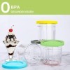 Ninja Creami Lot de 4 récipients avec couvercle et cuillère pour sorbetière Ninja Creami NC501 NC500