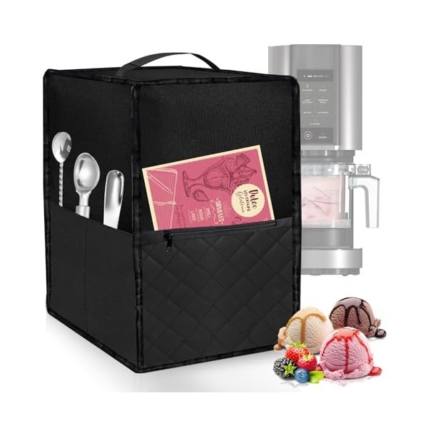 PRITOK Couvercle de sorbetière pour machine à boissons glacées : housse de protection pour machine à glace Ninja Creami NC501