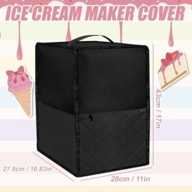 PRITOK Couvercle de sorbetière pour machine à boissons glacées : housse de protection pour machine à glace Ninja Creami NC501