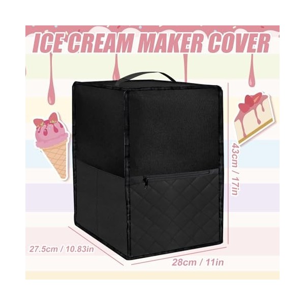 PRITOK Couvercle de sorbetière pour machine à boissons glacées : housse de protection pour machine à glace Ninja Creami NC501
