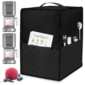GOEDCH Housse Anti-poussière pour Machine à Crème Glacée: 28 x 27.5 x 43 cm Housse de Machine à Glaçons Imperméable, Sac de R