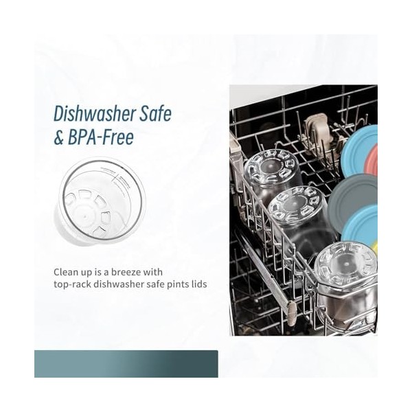 Morofme Creami Pints et couvercles pour ninja Lot de 4 récipients à crème glacée pour ninja Compatible avec NC301 NC300 NC299